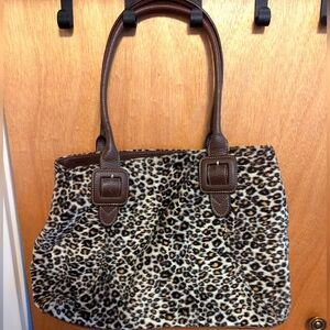 Liz Claiborne leopard print purse